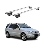 Dachträger Grundtäger für Mercedes ML Klasse W163 1998-2005 90kg Alu Grau 2x ABE