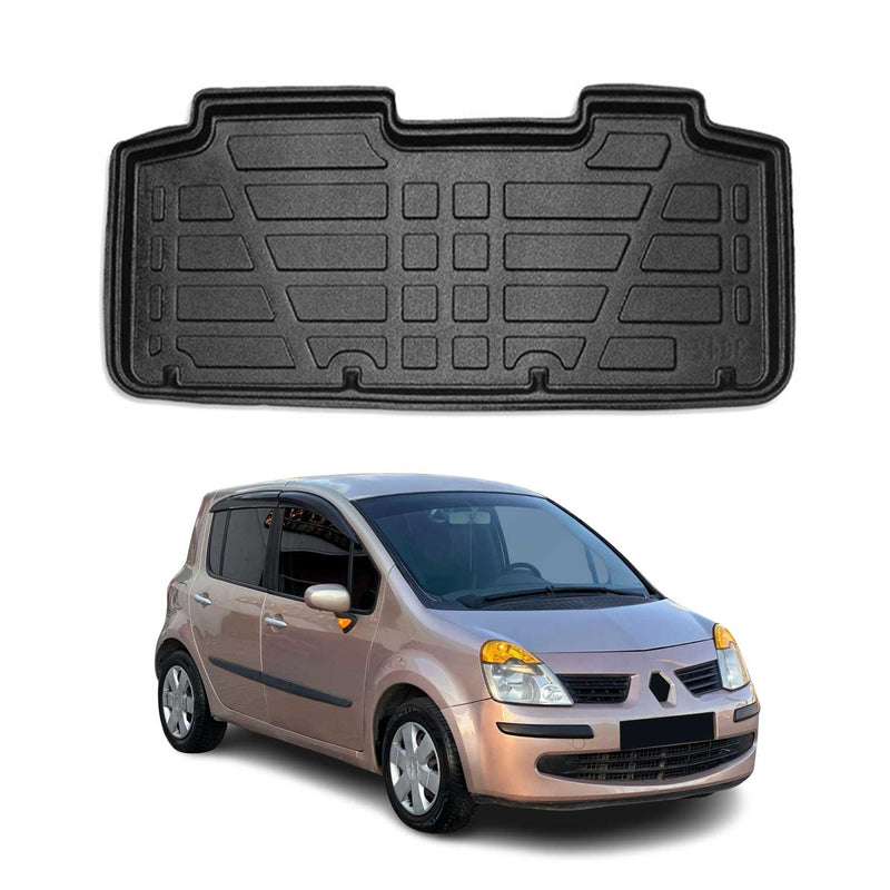 Kofferraumwanne Laderaumwanne für Renault Modus 2005-2013 Gummi TPE Schwarz