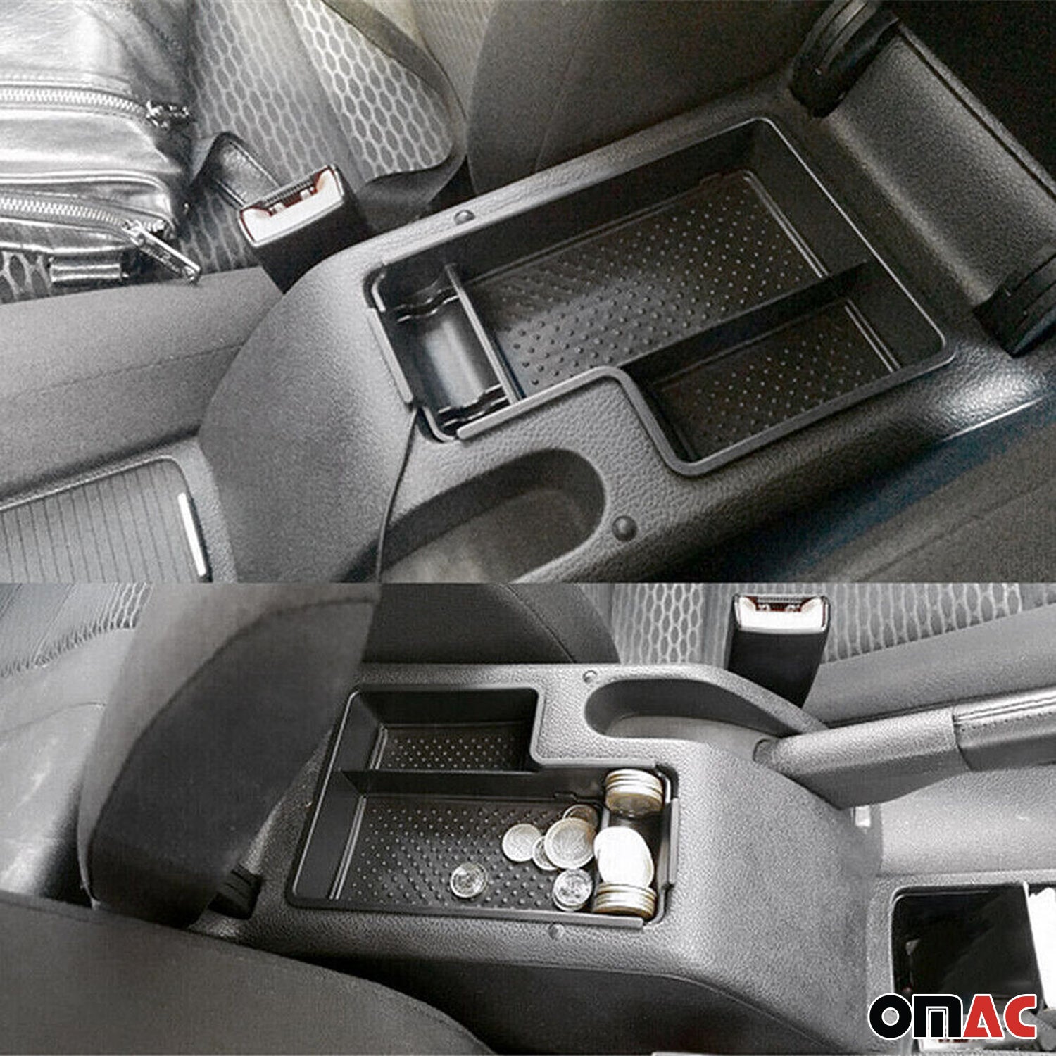 Armauflage Ablagebox Zentrale Storage-Box für VW Golf 2008-2012 ABS Schwarz