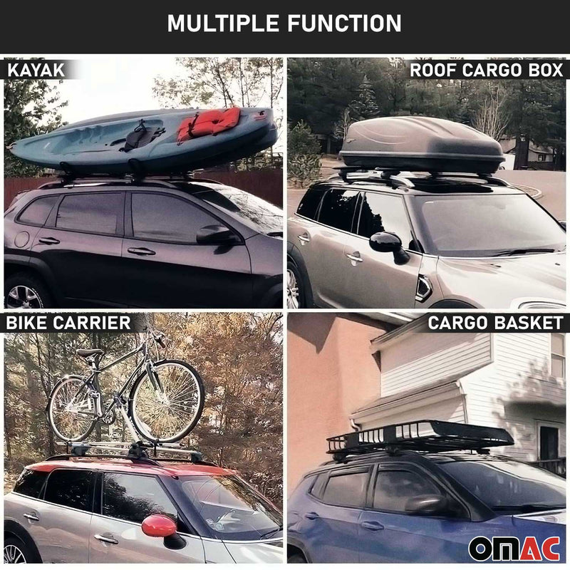 Dachträger für BMW 3er Touring E46 1999-2005 5 tür 90kg Alu Schwarz 2x ABE