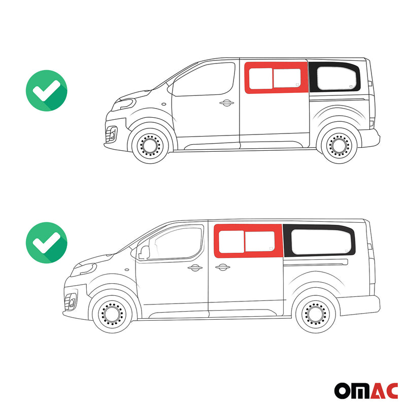 Schiebefenster Seitenfenster für Opel Vivaro 2019-2024 Auto Fenster Links L2 L3