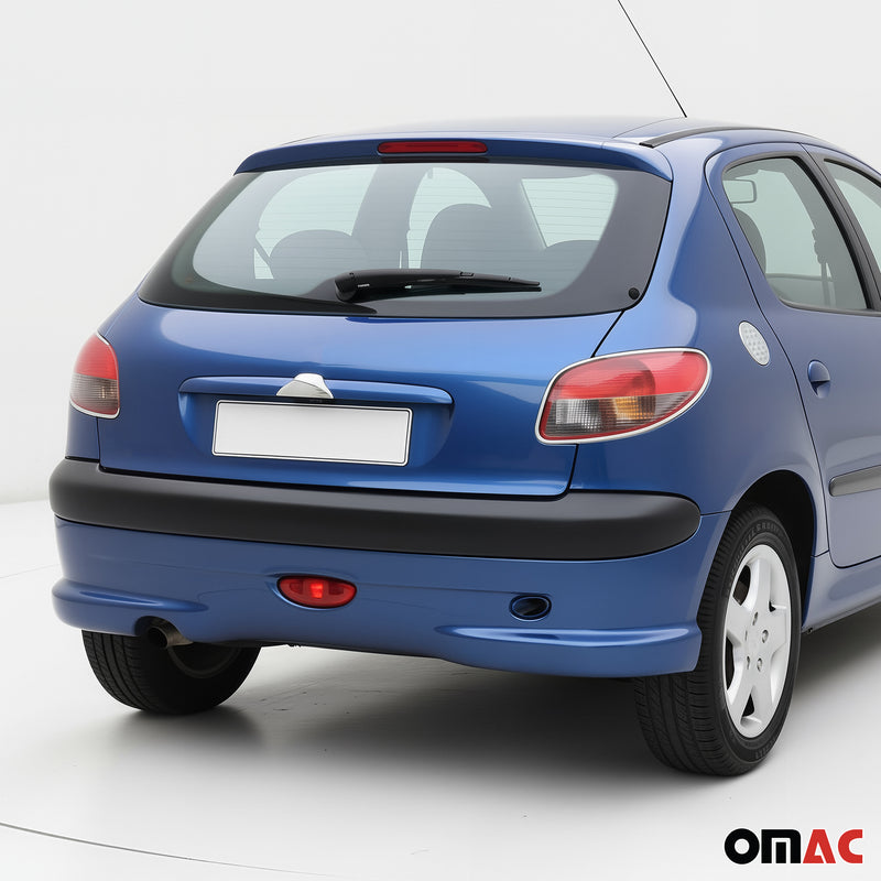 Rücklicht Leisten Heckleuchte für Peugeot 206 1998-2009 Chrom ABS Silber 2tlg