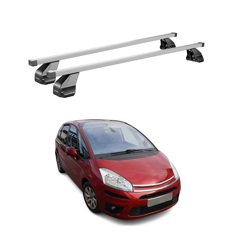Menabo Dachträger Grundtäger für Citroen C4 Picasso 2006-2013 75kg Stahl Grau 2x