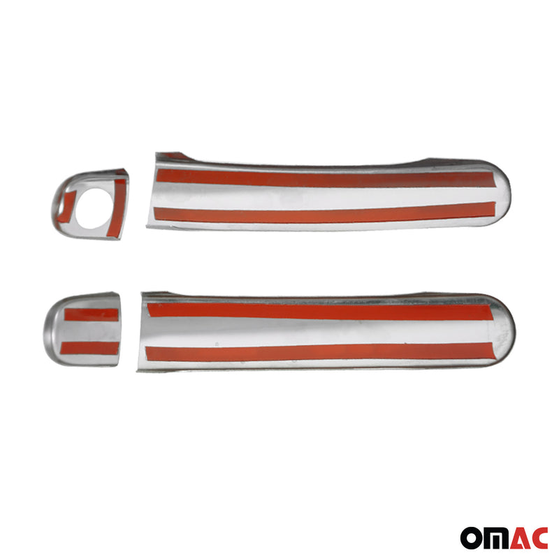 Türgriff Blende Chrom für Seat Mii 2011-2025 2-Tür Gebürstet Silber 2tlg