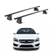 Stahl Dachträger für Mercedes CLA C117 X117 2013-2019 Abschließbar 2tlg Schwarz