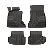 Fußmatten Gummimatten für BMW 5er F10 F11 2013-2017 FL xDrive TPE Schwarz 4 tlg