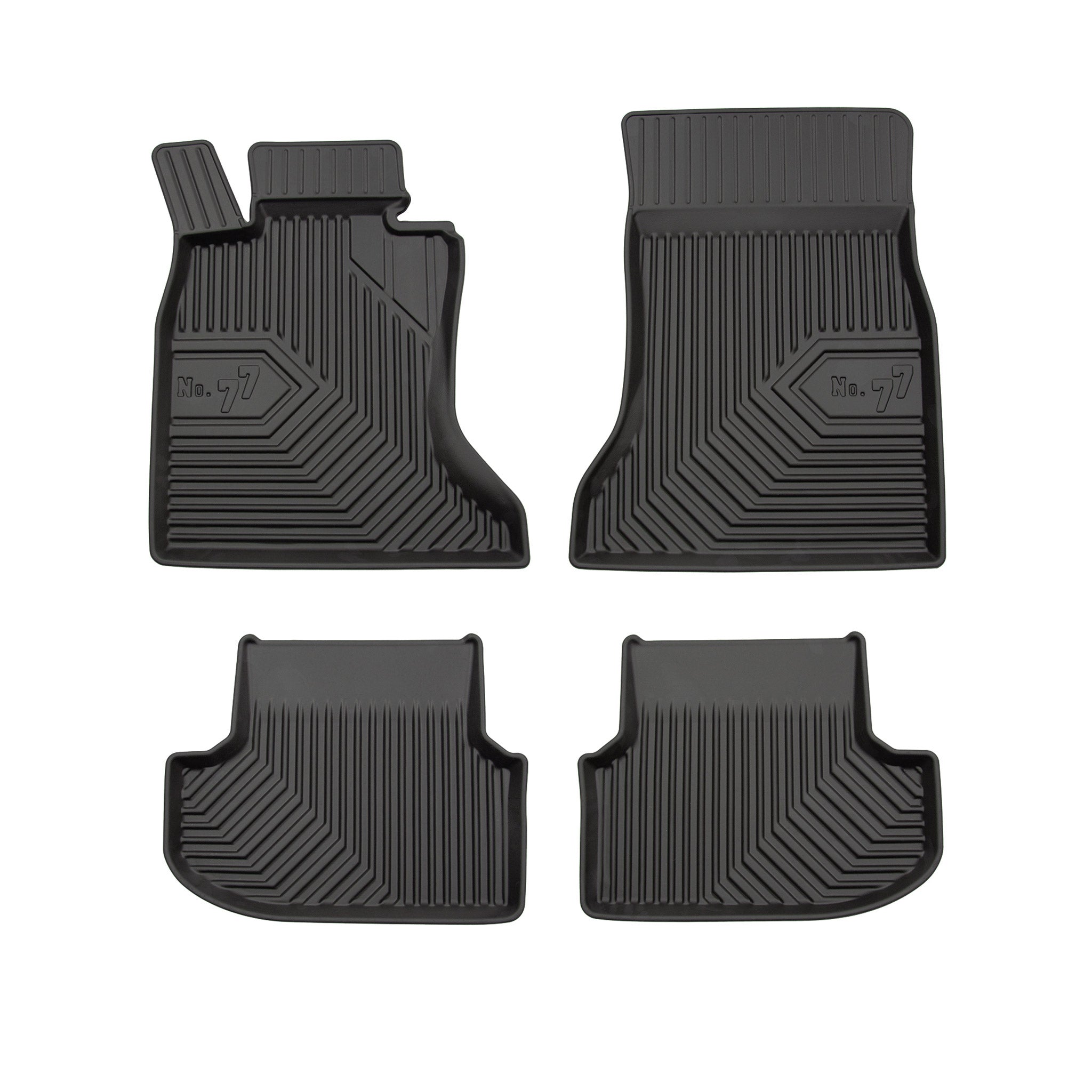 Fußmatten Gummimatten für BMW 5er F10 F11 2013-2017 FL xDrive TPE Schwarz 4 tlg
