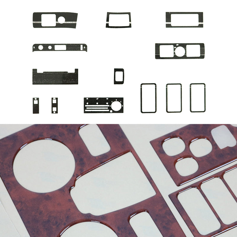 Innenraum Dekor Cockpit für Volvo FH12 Truck 1993-2002 Wurzelholz Optik 13tlg