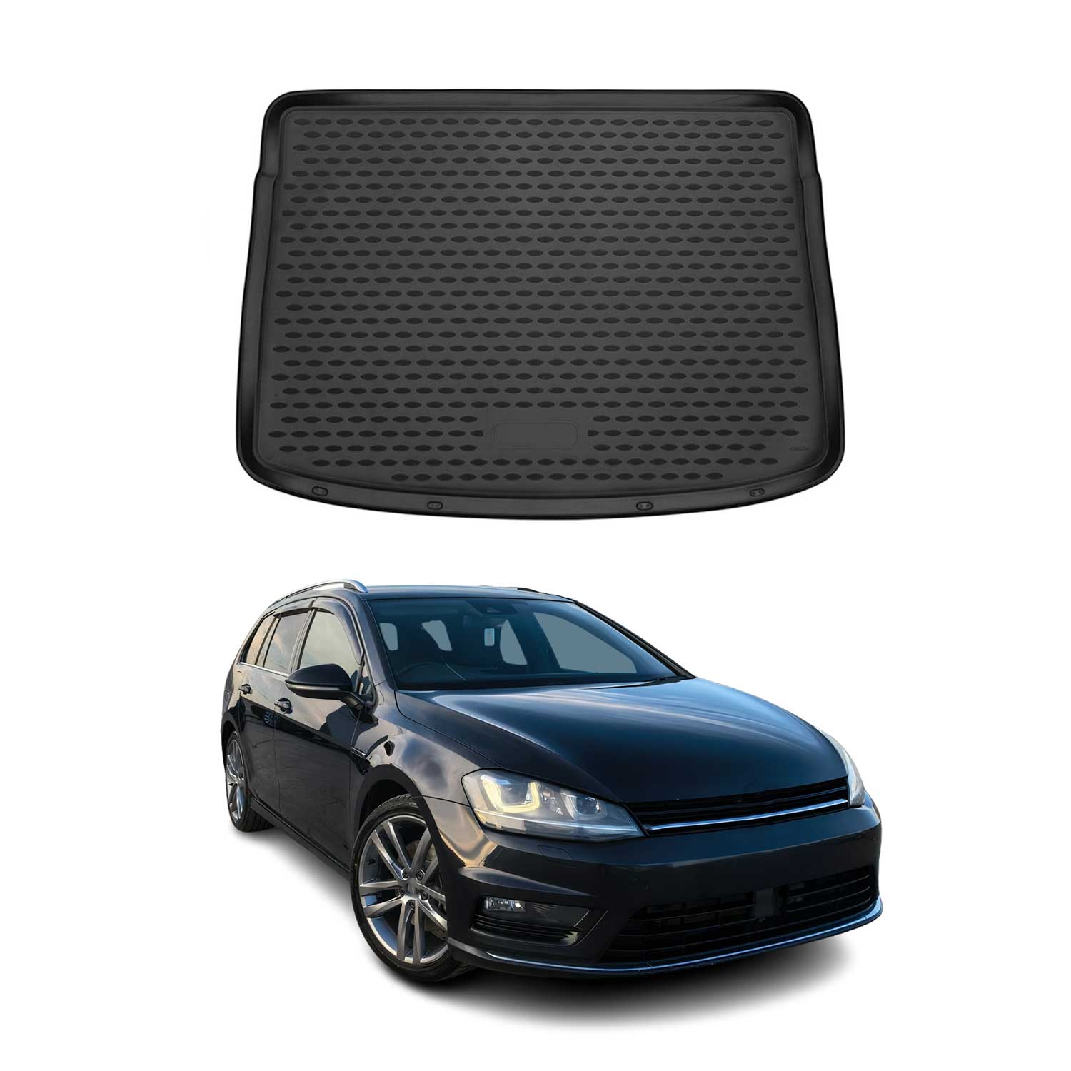 Kofferraummatte Kofferraumwanne für VW Golf mk7 Variant 2013-2020 Gummi TPE