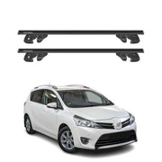 Dachträger Grundtäger für Toyota Verso 2009-2018 Aluminium 90kg TÜV Schwarz 2tlg