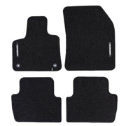Velours Fußmatten für Peugeot 5008 II 2017-2024 Autoteppich Schwarz 4 teile