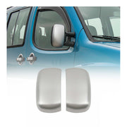 Spiegelkappen Spiegelabdeckung für Fiat Doblo 2000-2010 Chrom ABS Matt 2tlg
