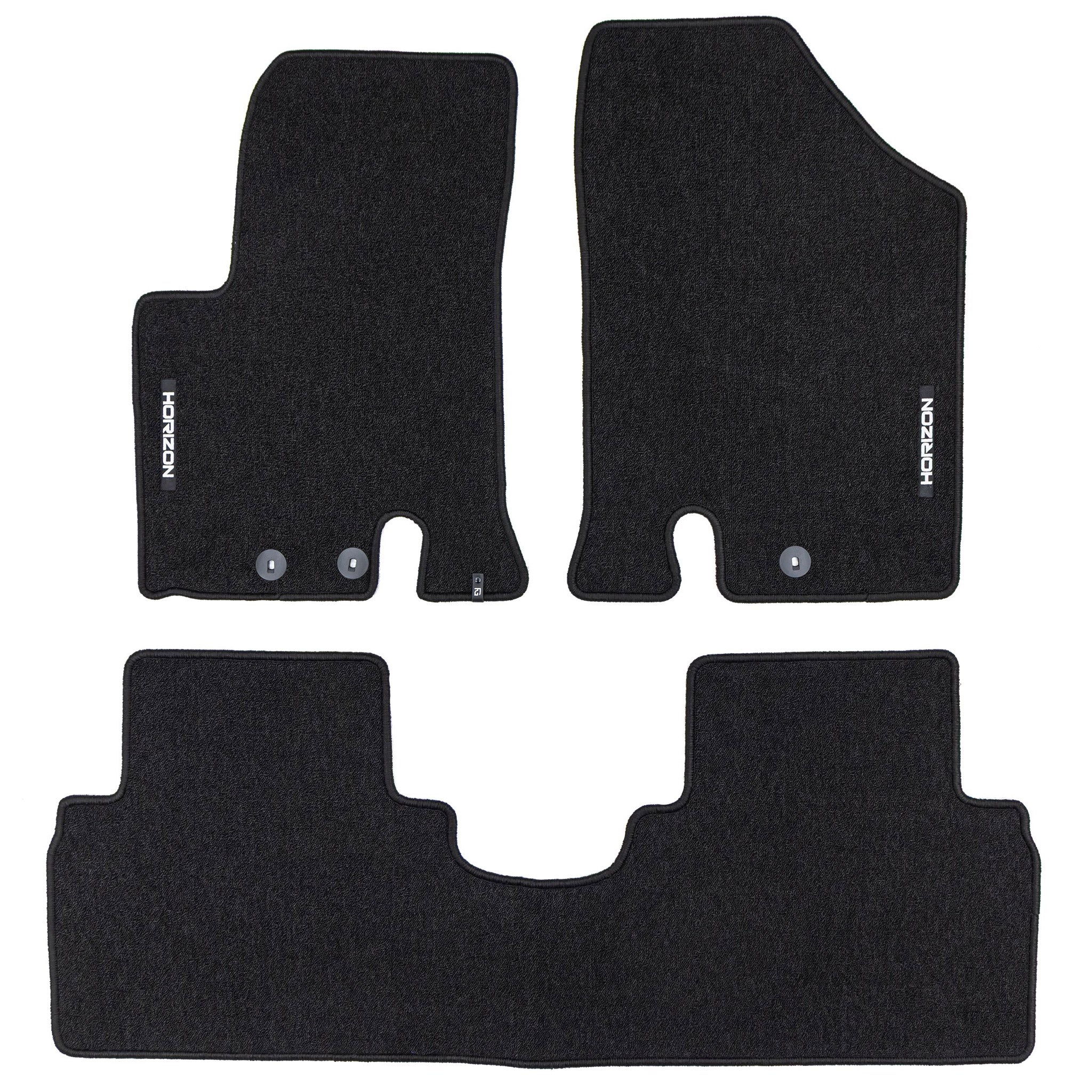 Velours Fußmatten für Kia Venga 2009-2019 Autoteppich Automatten Schwarz 3 tlg