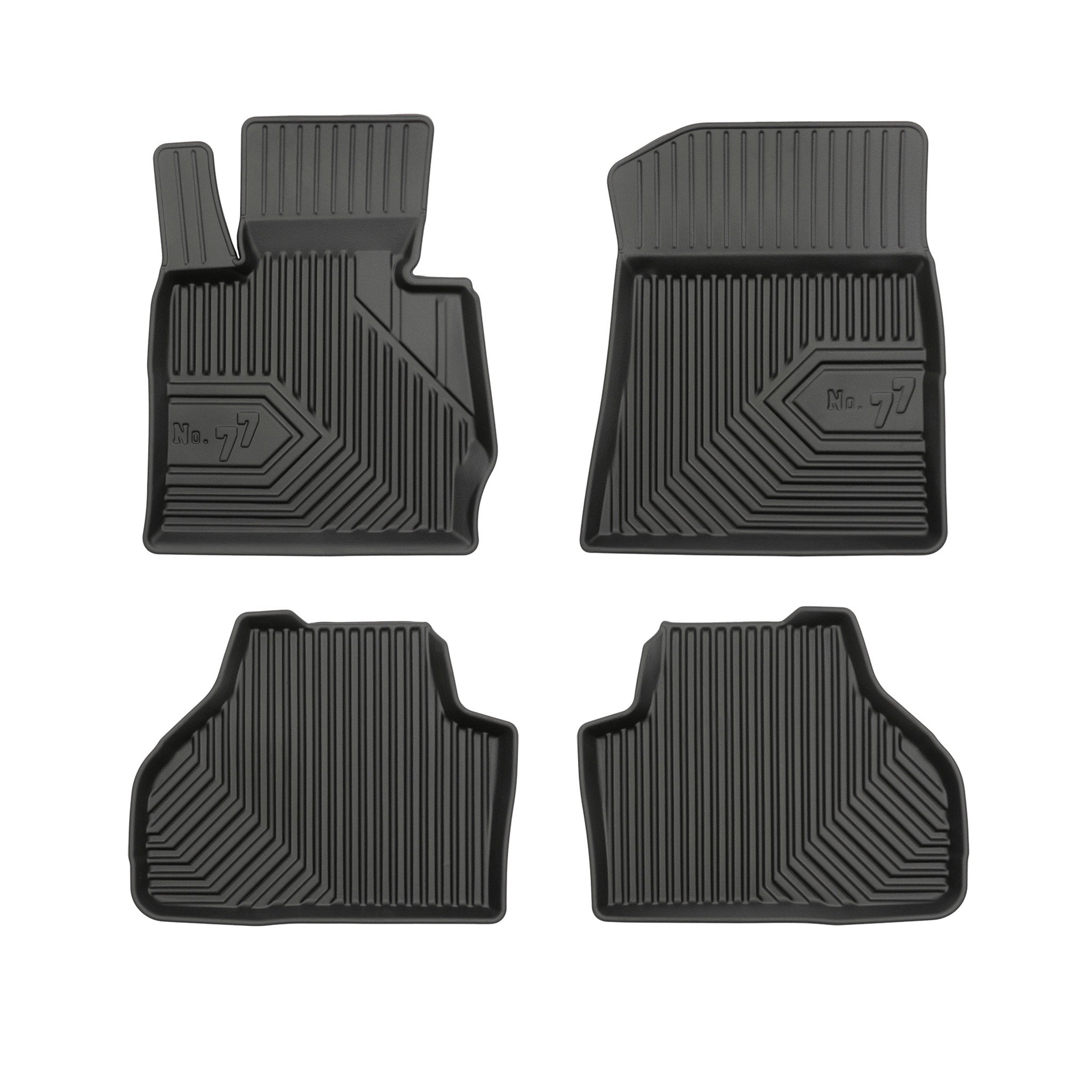 Fußmatten Gummimatten No.77 für BMW X3 F25 2010-2017 TPE Gummi Schwarz 4 Teile