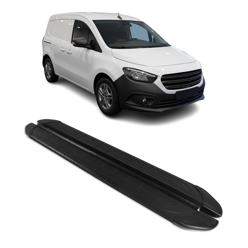Trittbretter Seitenschweller für Mercedes Citan W42 L1 2021-2025 Schwarz Alu 2x