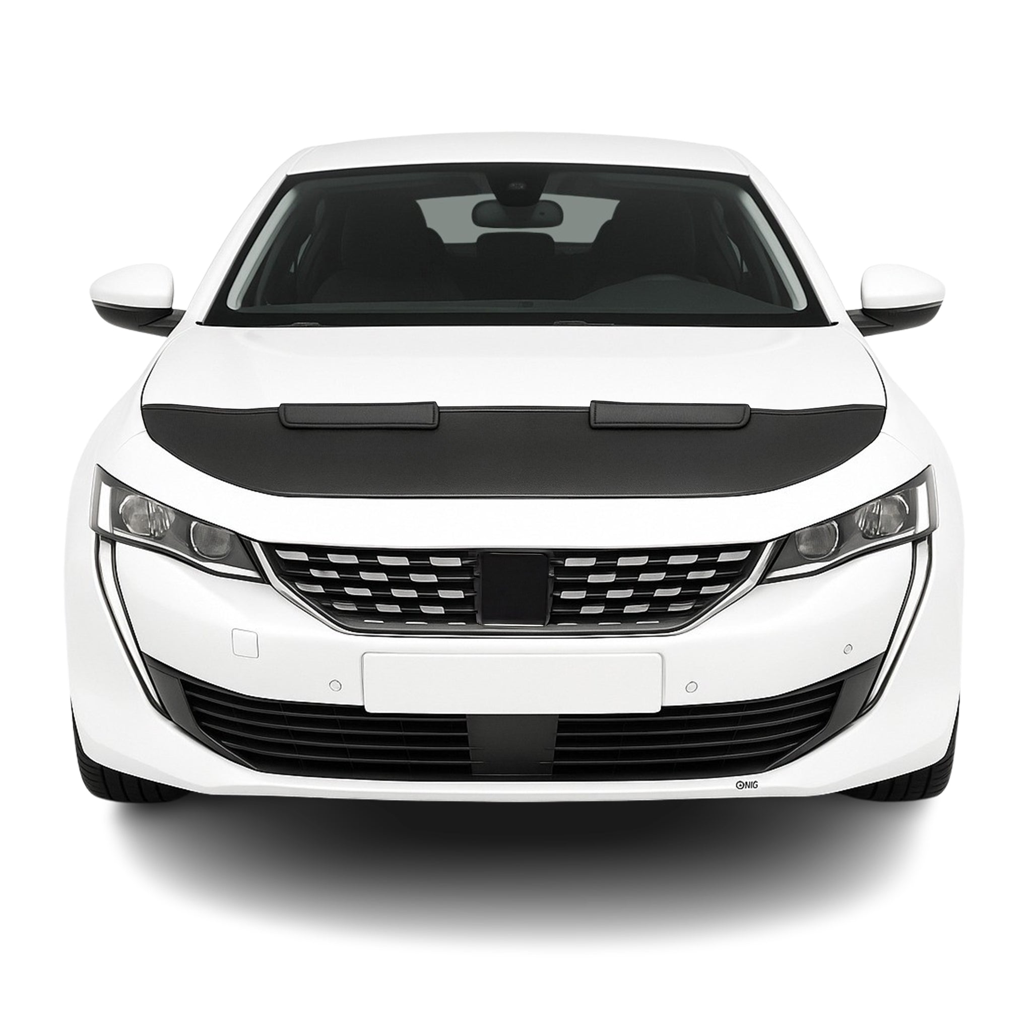 Haubenbra Steinschlagschutz Bonnet Bra für Peugeot 508 2018-2025 Schwarz Halb