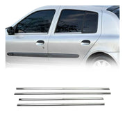 Fensterleisten Zierleisten für Renault Clio 1998-2005 Edelstahl Chrom 4tlg