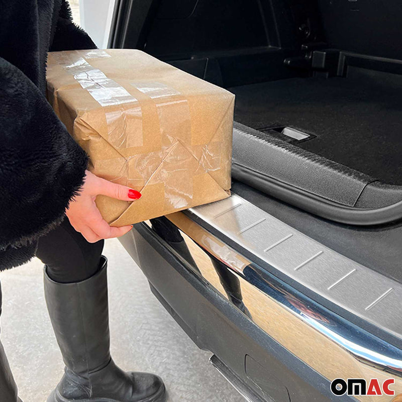 Ladekantenschutz Stoßstangenschutz für Audi Q5 FY 2017-2024 Edelstahl Gebürstet