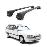 Dachträger für Opel Omega B Kombi 1994-1999 Pre-FL Aluminium 75kg Schwarz 2tlg