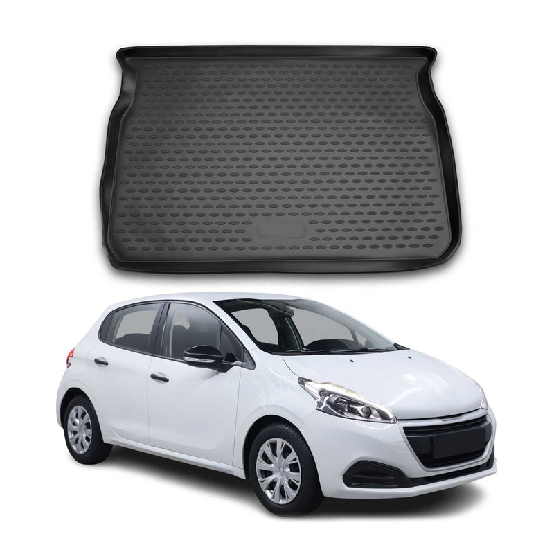 Kofferraummatte Kofferraumwanne für Peugeot 208 2012-2019 Schrägheck Gummi TPE