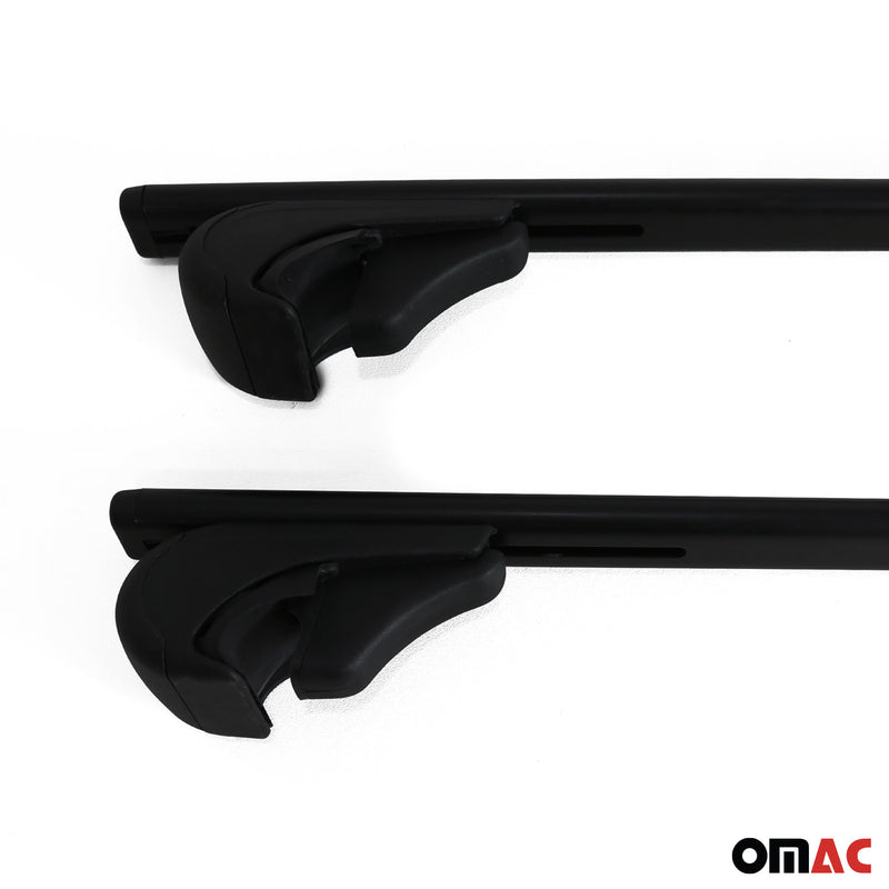 Dachträger Querträger für Audi A6 C7 Allroad 2012-2018 Metall Schwarz 2x