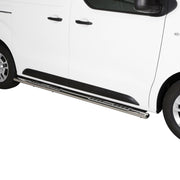 Stahl Seitenschweller Schwellerrohre für Peugeot Expert 2016-2026 L1 Kurzer Grau
