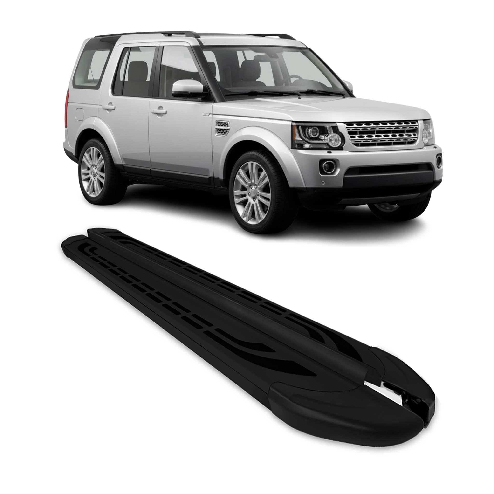 Trittbretter Seitenschweller für Land Rover Discovery 2009-2017 Alu Schwarz