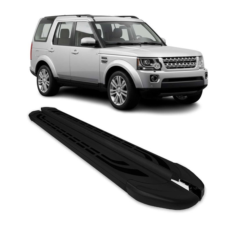 Trittbretter Seitenschweller für Land Rover Discovery 2009-2017 Alu Schwarz