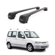 Dachträger Grundträger für Citroen Berlingo mk1 1996-2010 Aluminium Schwarz 2tlg