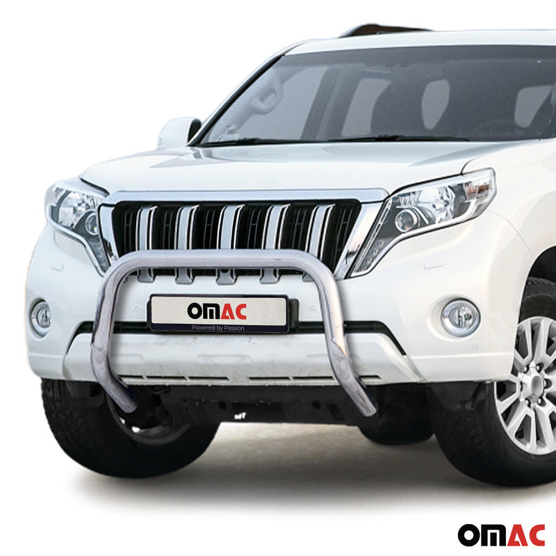 Stahl Frontbügel Frontschutzbügel für Toyota Land Cruiser 150 2013-17 ABE Silber