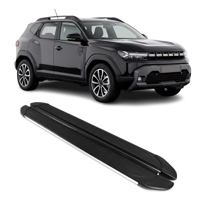 Seitenschweller Trittbretter für Renault Duster / Dacia Duster 2023-2025 Schwarz