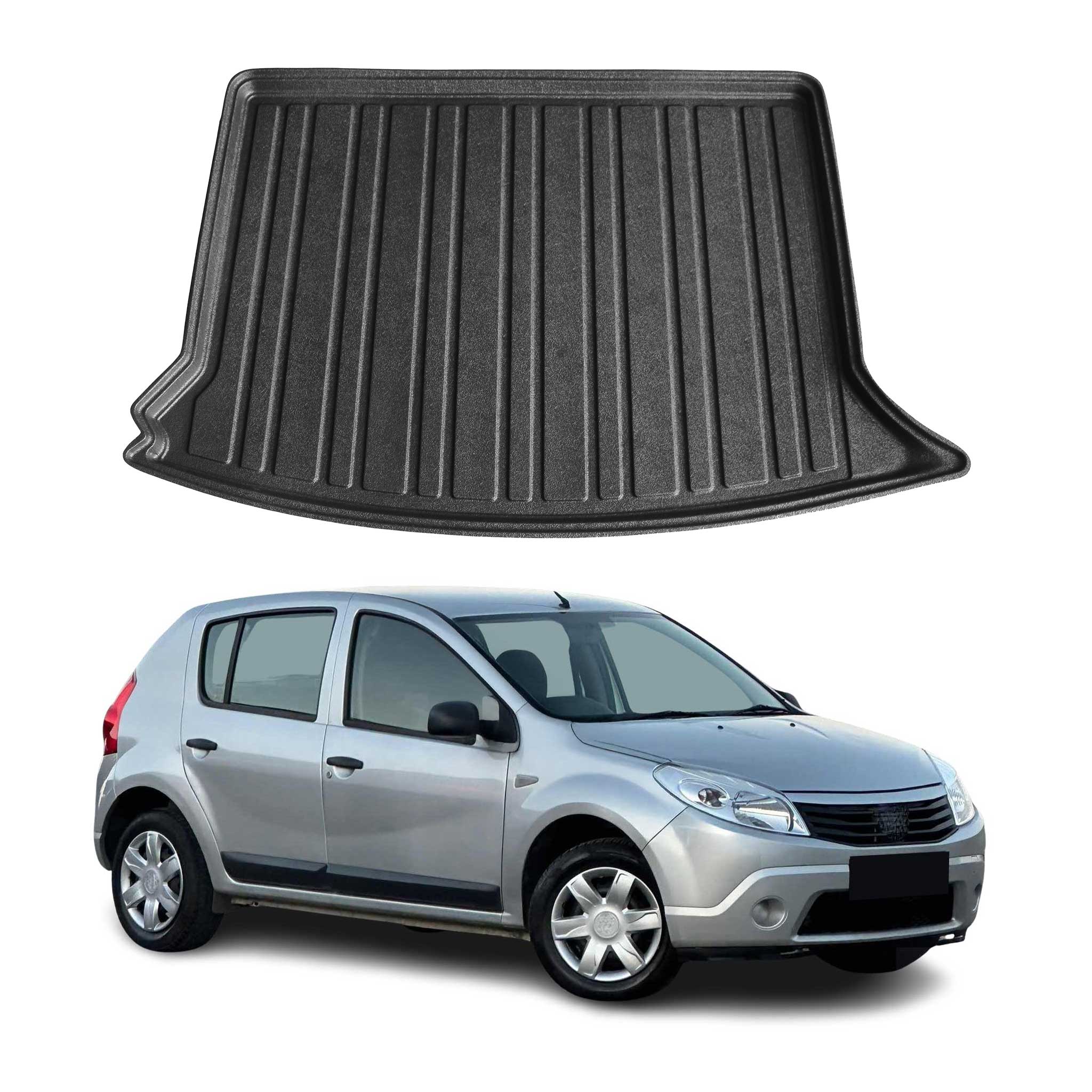 Kofferraumwanne Laderaumwanne für Dacia Sandero 2008-2012 Schrägheck 5tür Gummi