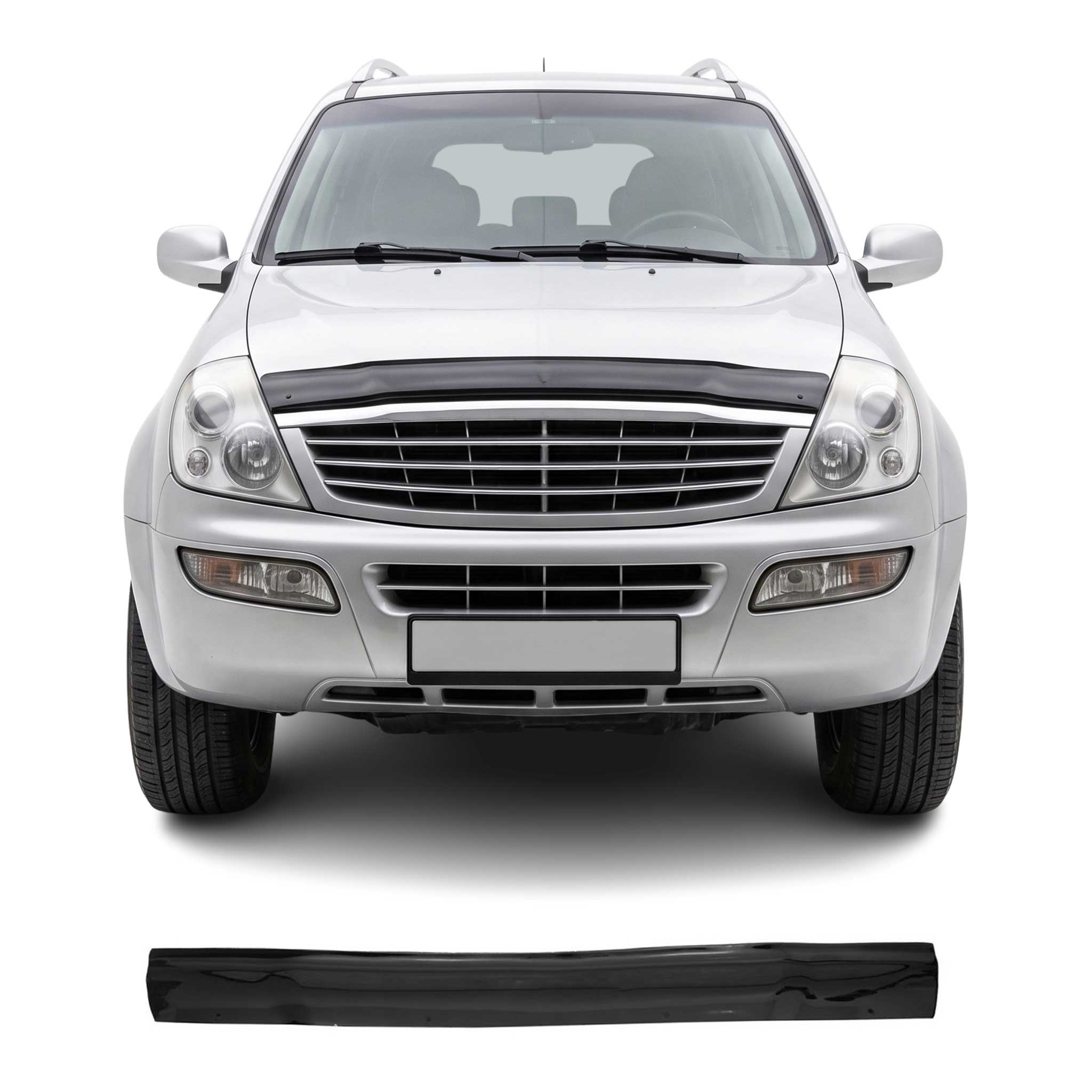 Motorhaube Deflektor Insektenschutz für Ssangyong Rexton 2001-2007 Dunkel