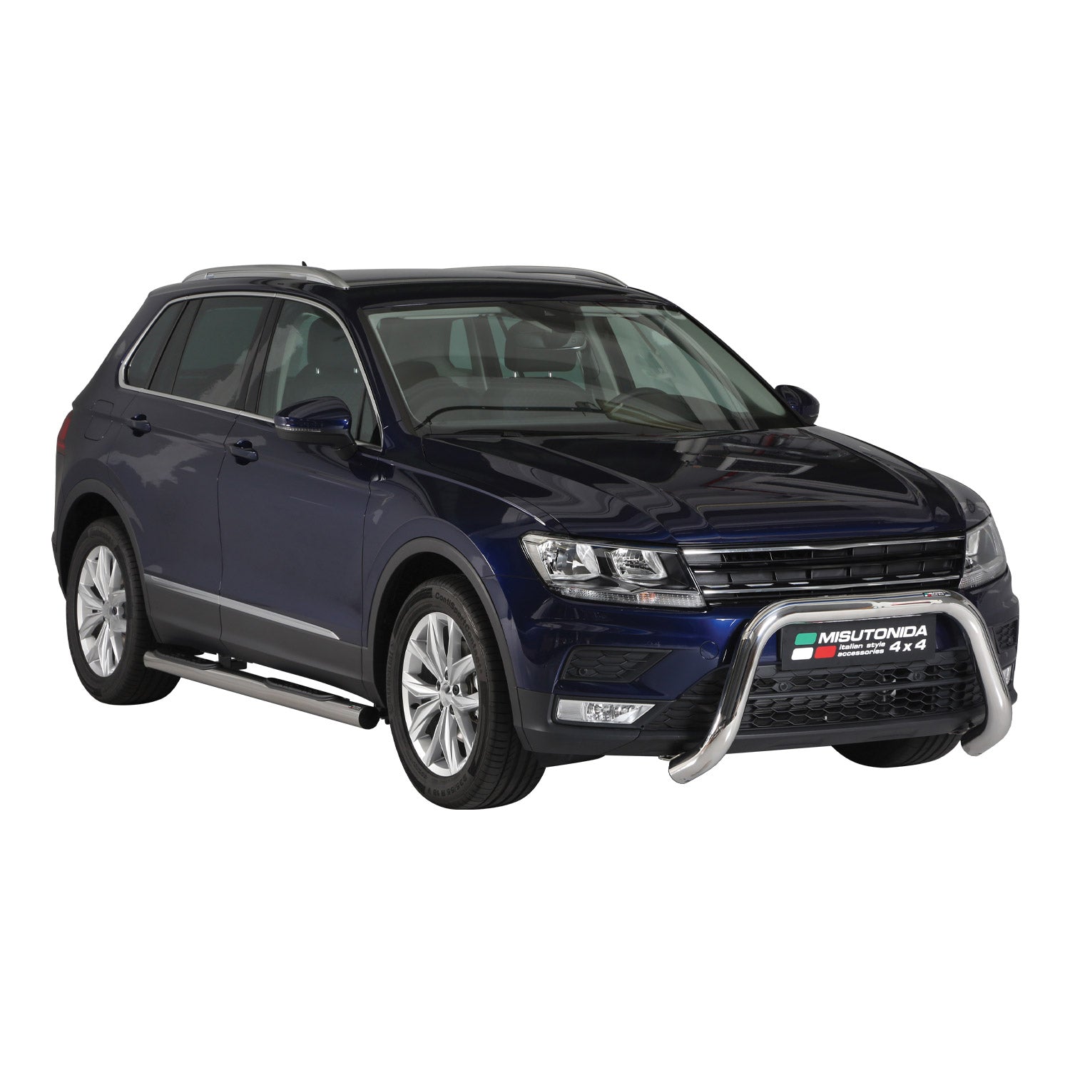 Frontbügel Frontschutzbügel für VW Tiguan Allspace 2016-2024 ø76mm Stahl Silber