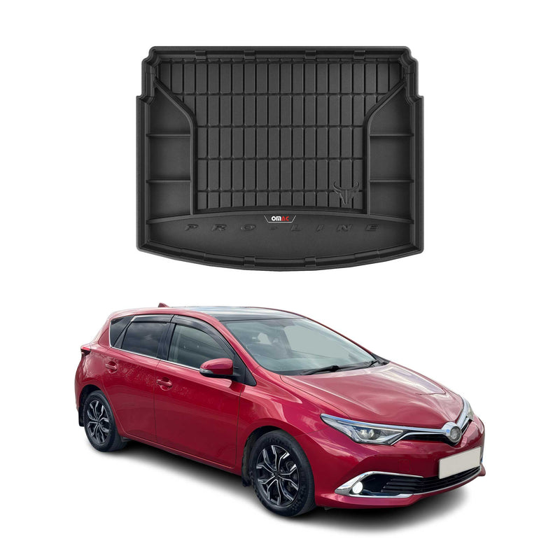 OMAC Gummi Kofferraumwanne für Toyota Auris 2012-2018 ohne Seitenablage Schwarz