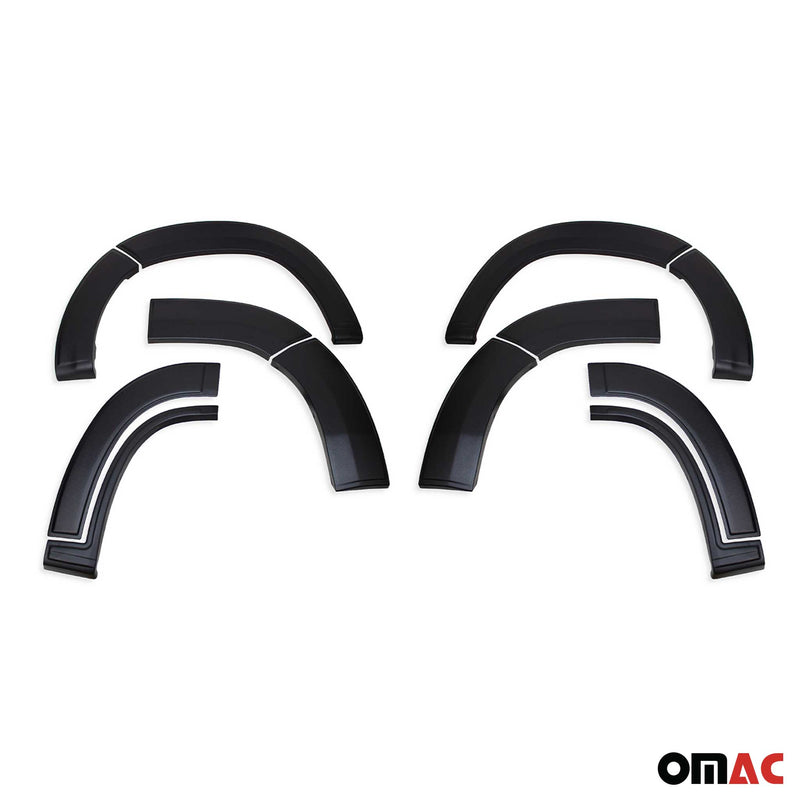 Radläufe Kotflügel Verbreiterung für Fiat Ducato 2014-21 FL L3 ABS Schwarz 12tlg