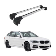 Dachträger Grundtäger für BMW 5er Touring G31 2017-2023 Aluminium Silber 2 tlg