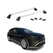 Dachträger Grundtäger für Skoda Enyaq 2020-2026 100kg Aluminium Silber 2 tlg ABE