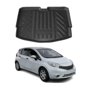 Kofferraumwanne Laderaumwanne für Nissan Note 2014-2020 Gummi TPE Schwarz