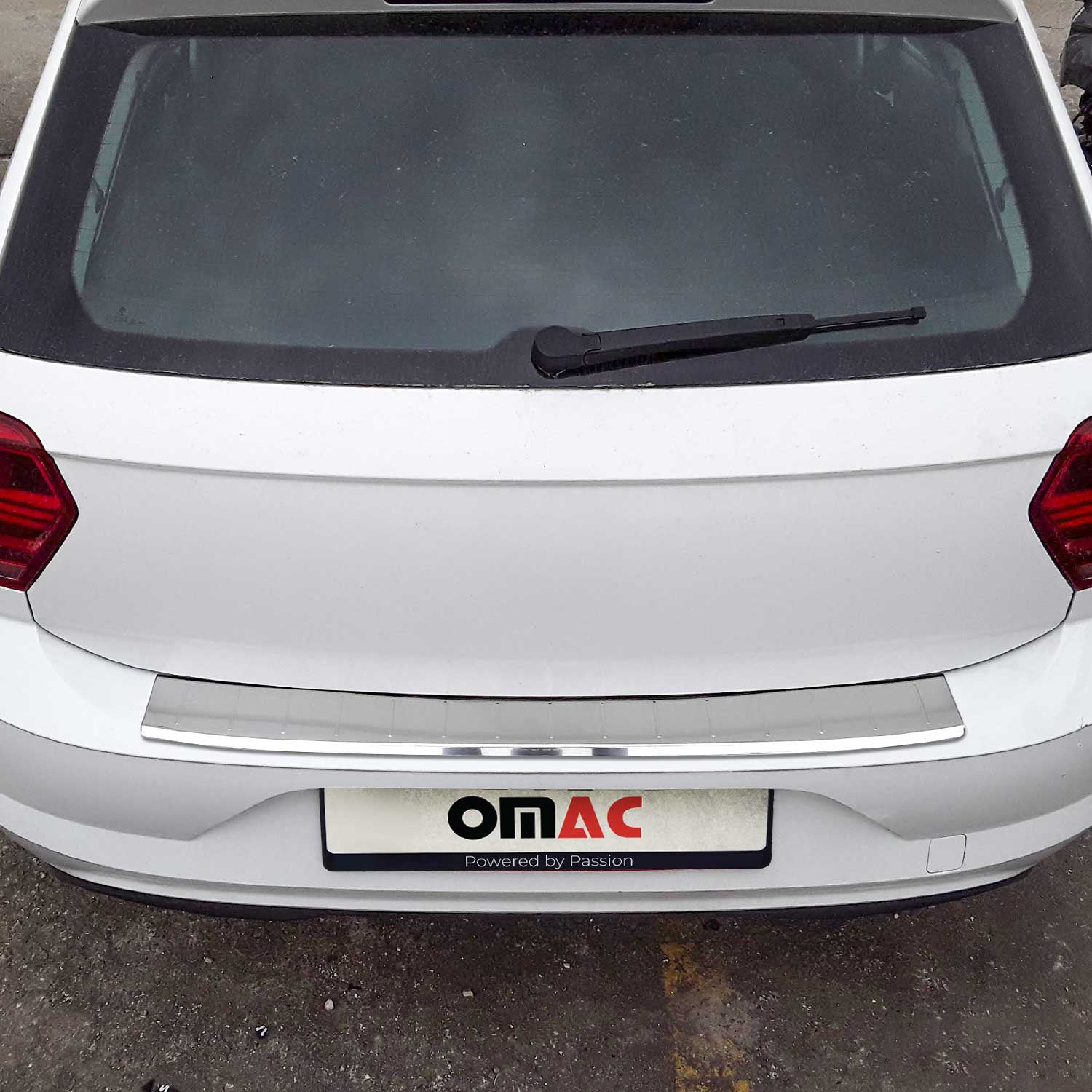 Ladekantenschutz Stoßstange für VW Polo Schrägheck 2017-2025 n Edelstahl Chrom