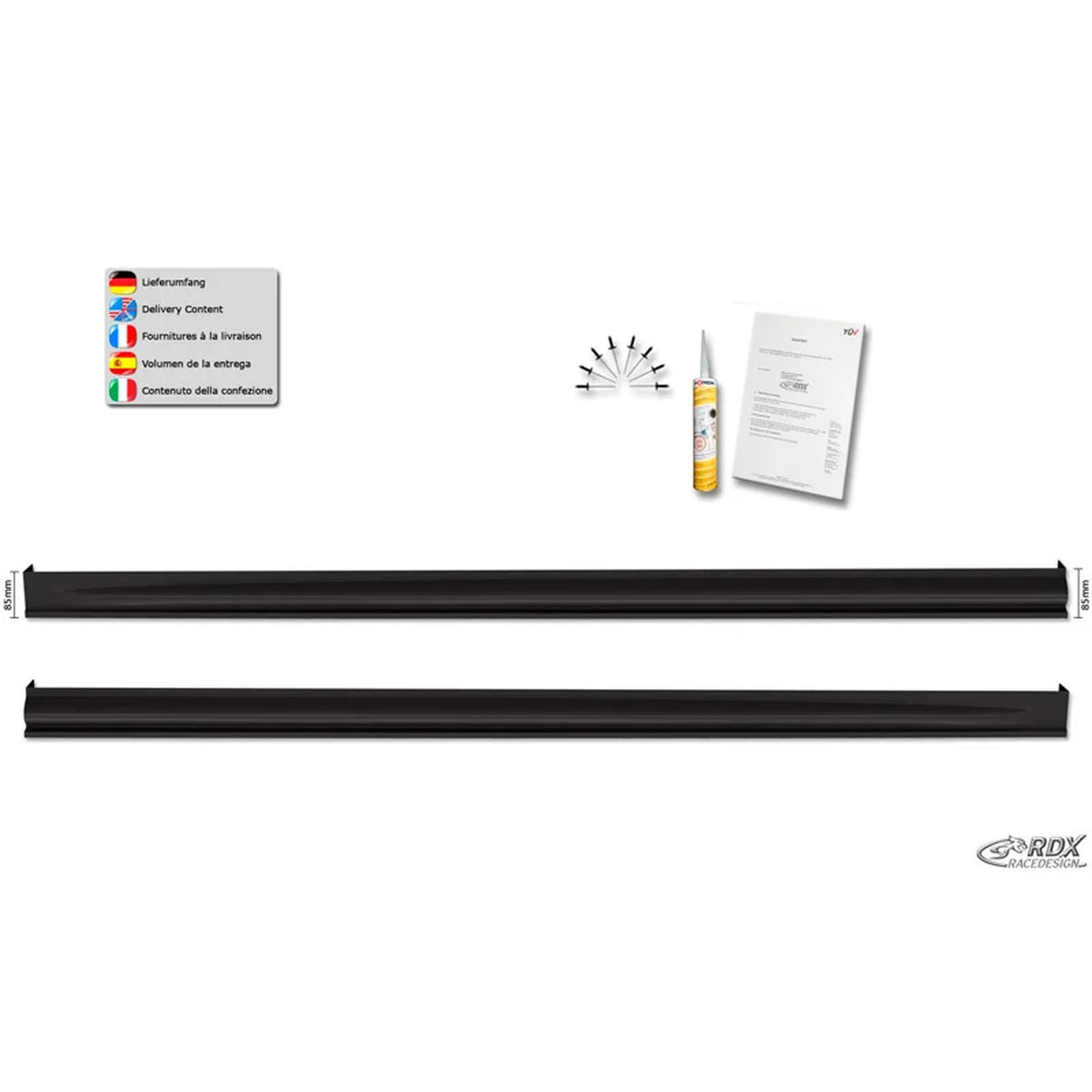 RDX Seitenschweller für Opel Agila A 2003-2007 Edition ABS TÜV
