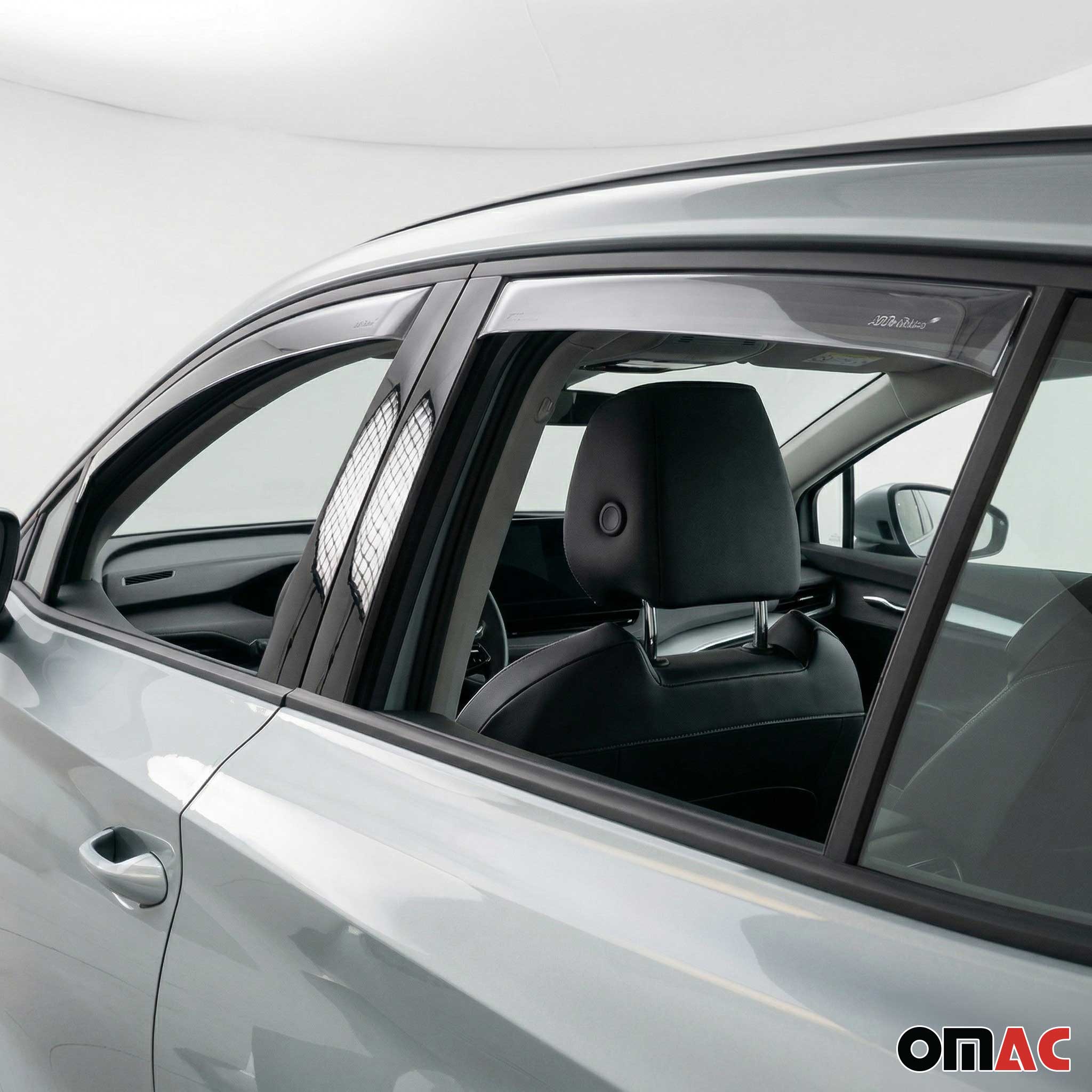 Windabweiser Regenabweiser für Skoda Enyaq 2020-2026 Dunkel Acryl 4tlg