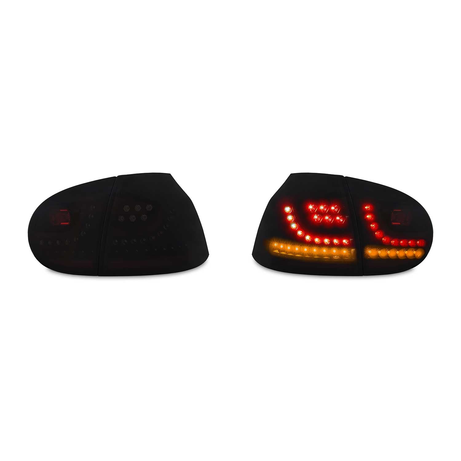 JOM LED Rückleuchten für VW Golf MK5 2003-2008 mit Dynamik-Blinker schwarz 4tlg