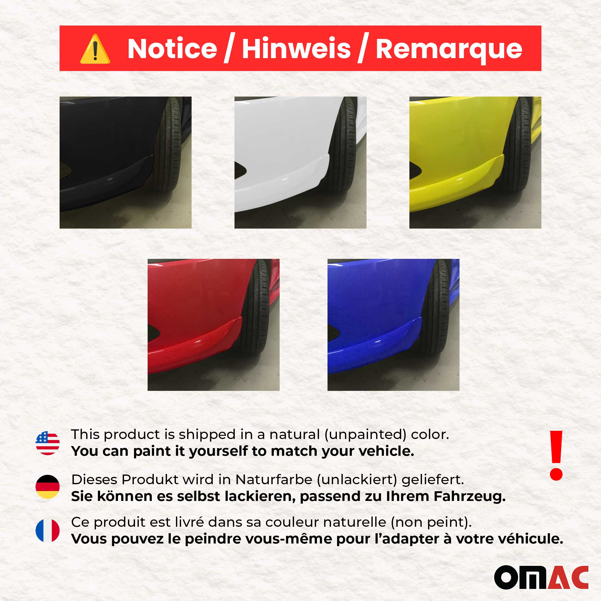 Bodykit Heckdiffusor Frontspoiler für Renault Clio 2012-2019 ABS Grundiert 5tlg