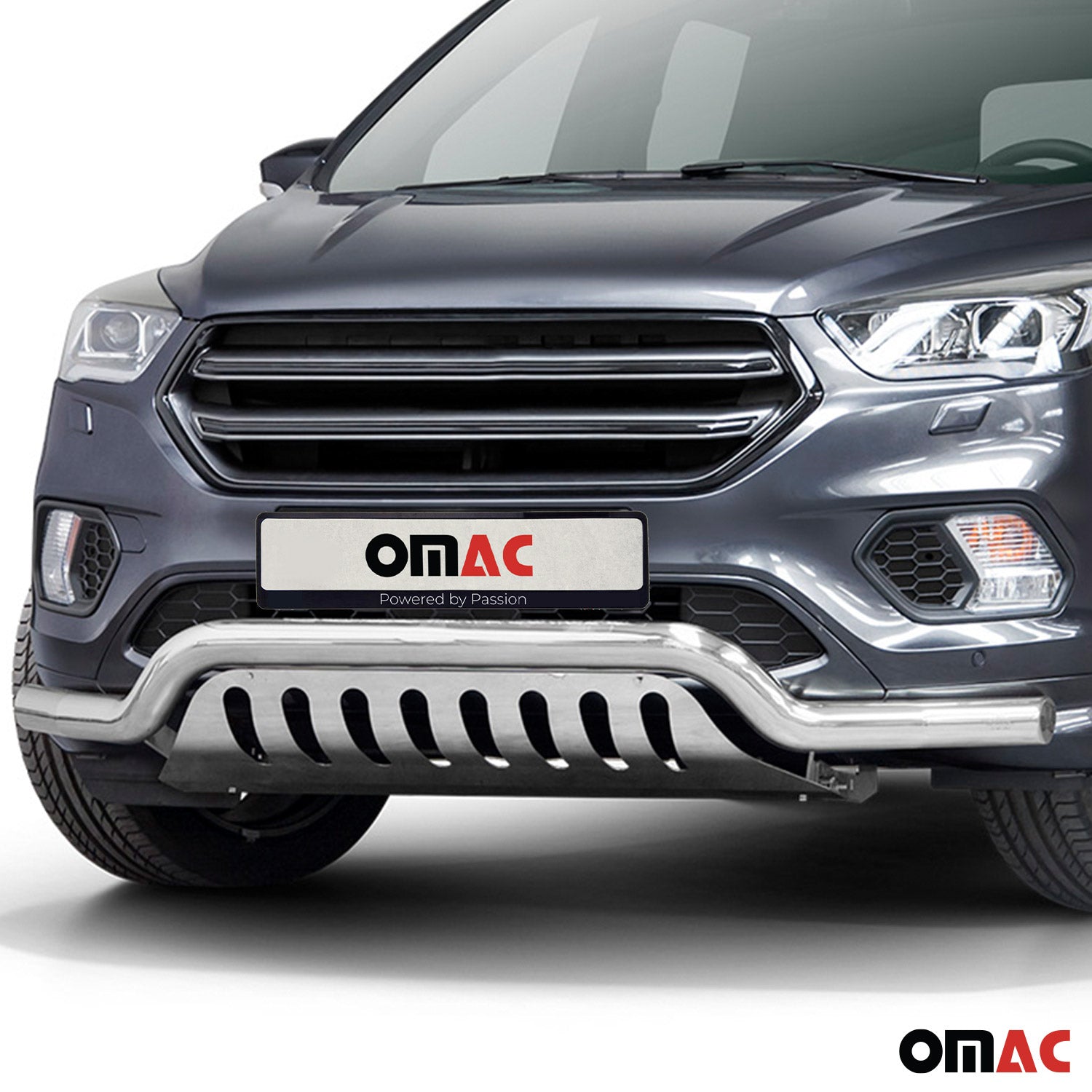Edelstahl Frontschutzbügel für Ford Kuga II 2017-2019 Facelift ABE Silber Schutz