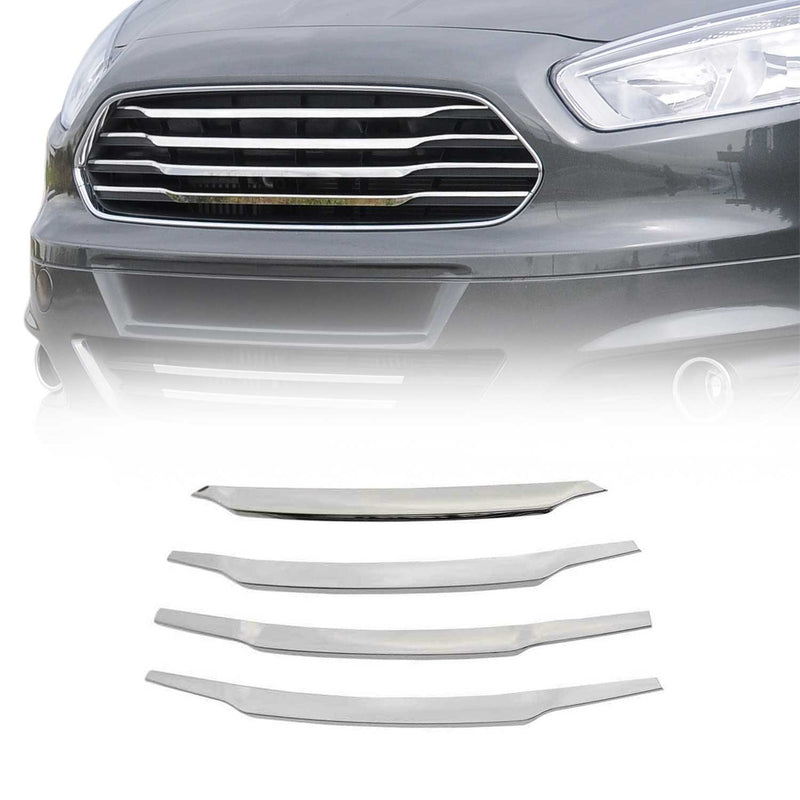 Kühlergrill Leisten Grillleisten für Ford Transit Courier 2014-2018 Chrom 4x