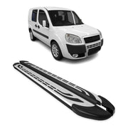Trittbretter Seitenschweller für Fiat Doblo L1 Kurzer 2000-2010 Alu Schwarz