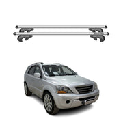 Menabo Dachträger Grundtäger für Kia Sorento 2002-2009 90kg Alu Silber 2 tlg