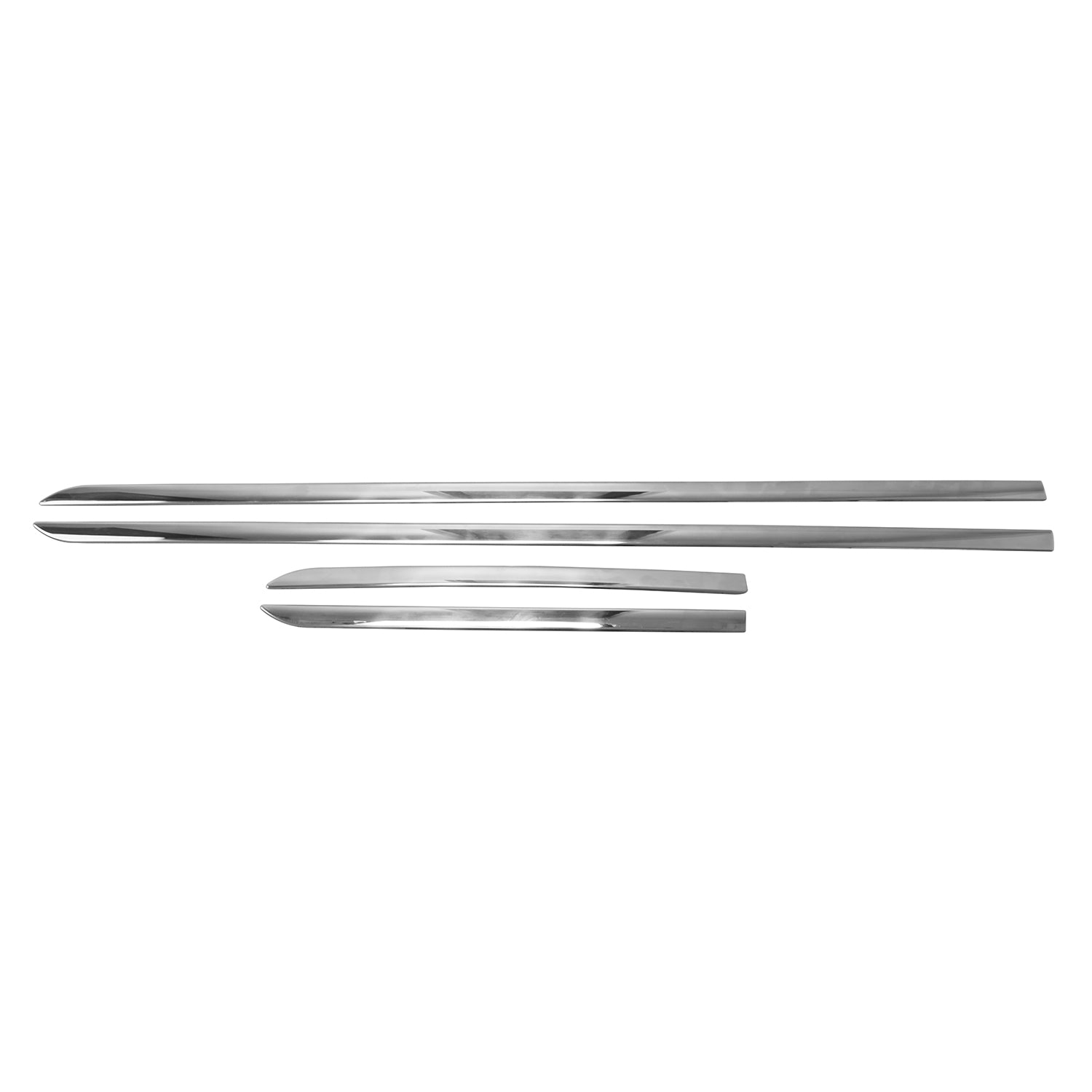 Seitentürleiste Türschutzleiste für Smart 453 454 Forfour 90/41cm Edelstahl 4x