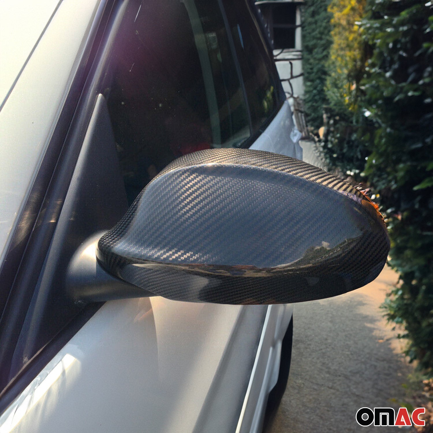 Spiegelkappen Spiegelabdeckung für BMW 3er E90 E91 2005-2013 Echt Carbon Schwarz